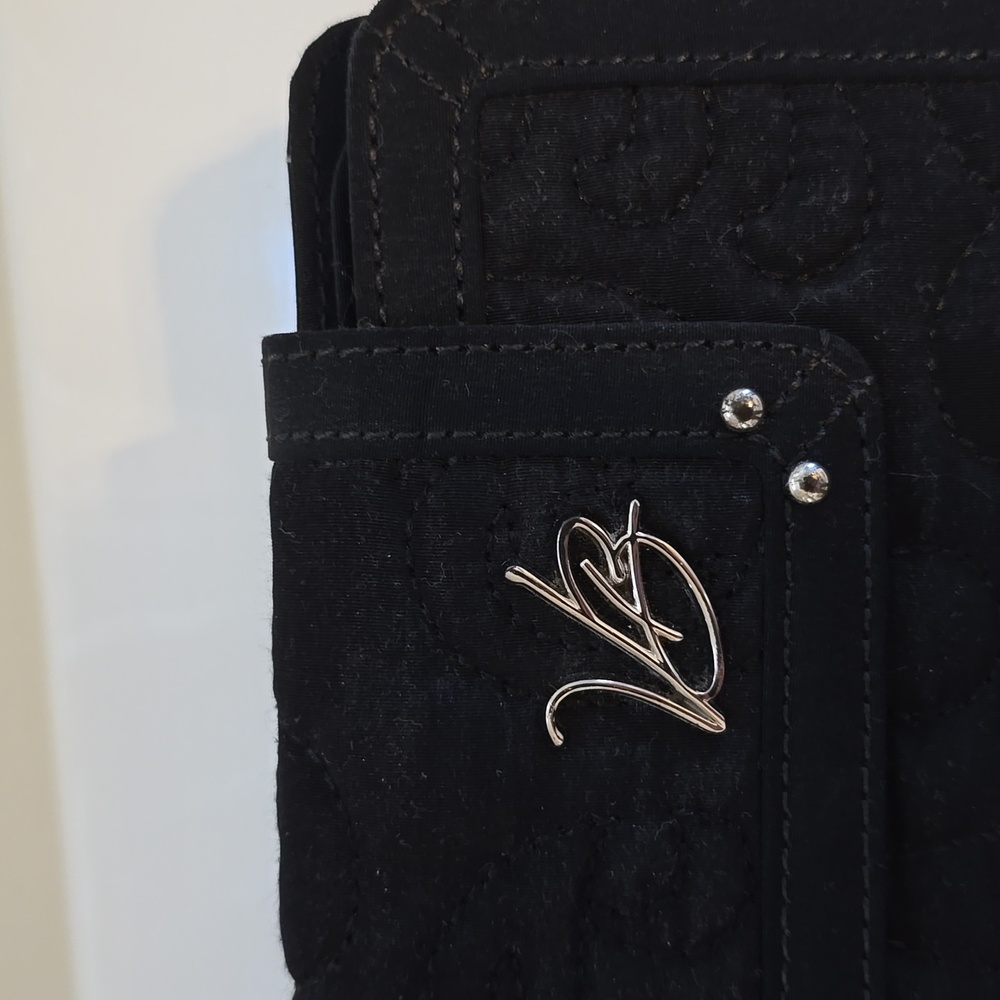 Vera Bradley Elegant Black Clutch Wallet - Picture 2 of 7